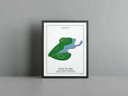 Gepersonaliseerde Hole-in-One Poster