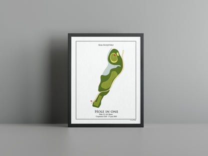 Gepersonaliseerde Hole-in-One Poster