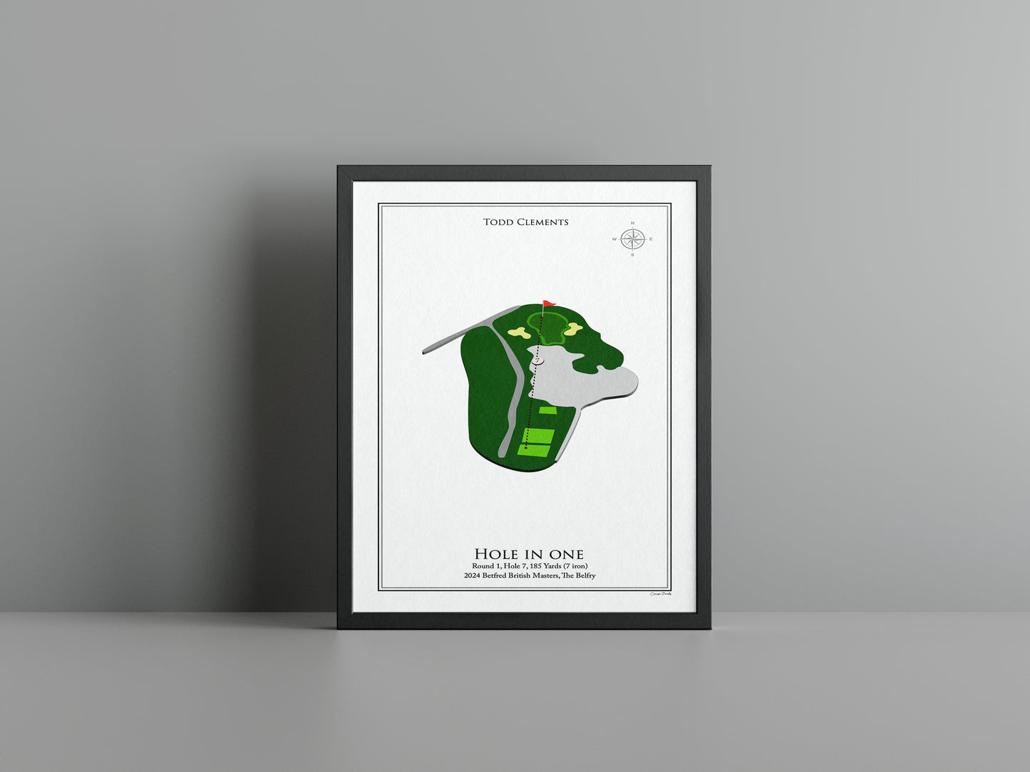 Gepersonaliseerde Hole-in-One Poster